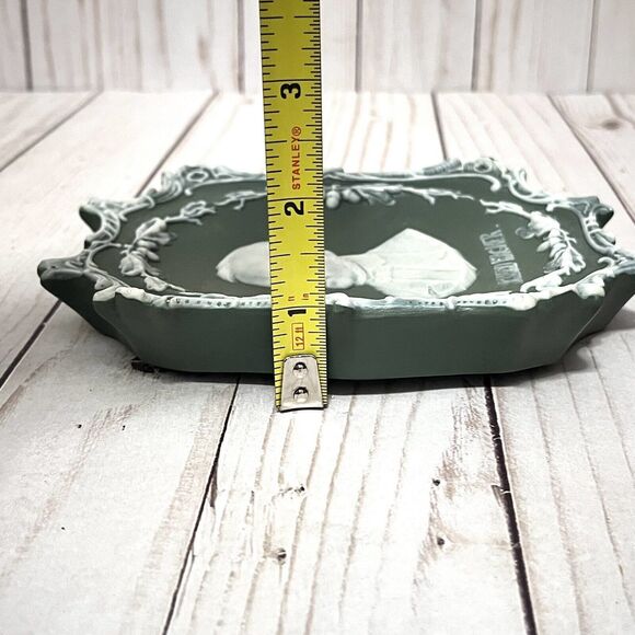 Antique German Shafer & Vater Jasperware Bisque Richard Wagner Cameo Wall Plaque - Picture 5 of 5